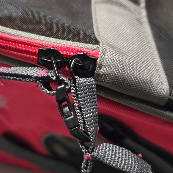 BERGAN PET CARRIER WITH POCKETS RED GENTLY USED - Picture 6 of 10